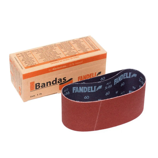 Mini Bandas de Lija 5 Pz X-86 120 Fandeli INNER - Fandeli