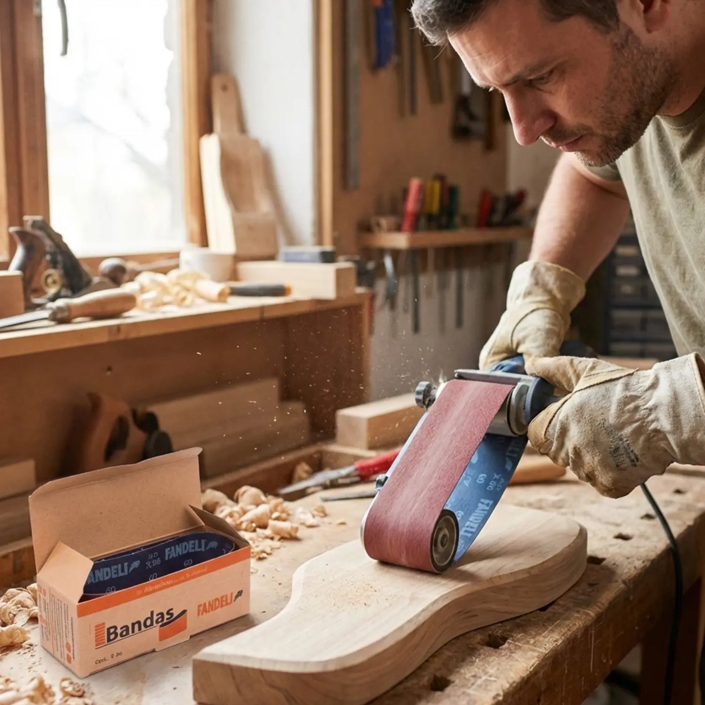 Mini Bandas de Lija 5 Pz X-86 120 Fandeli Fandeli