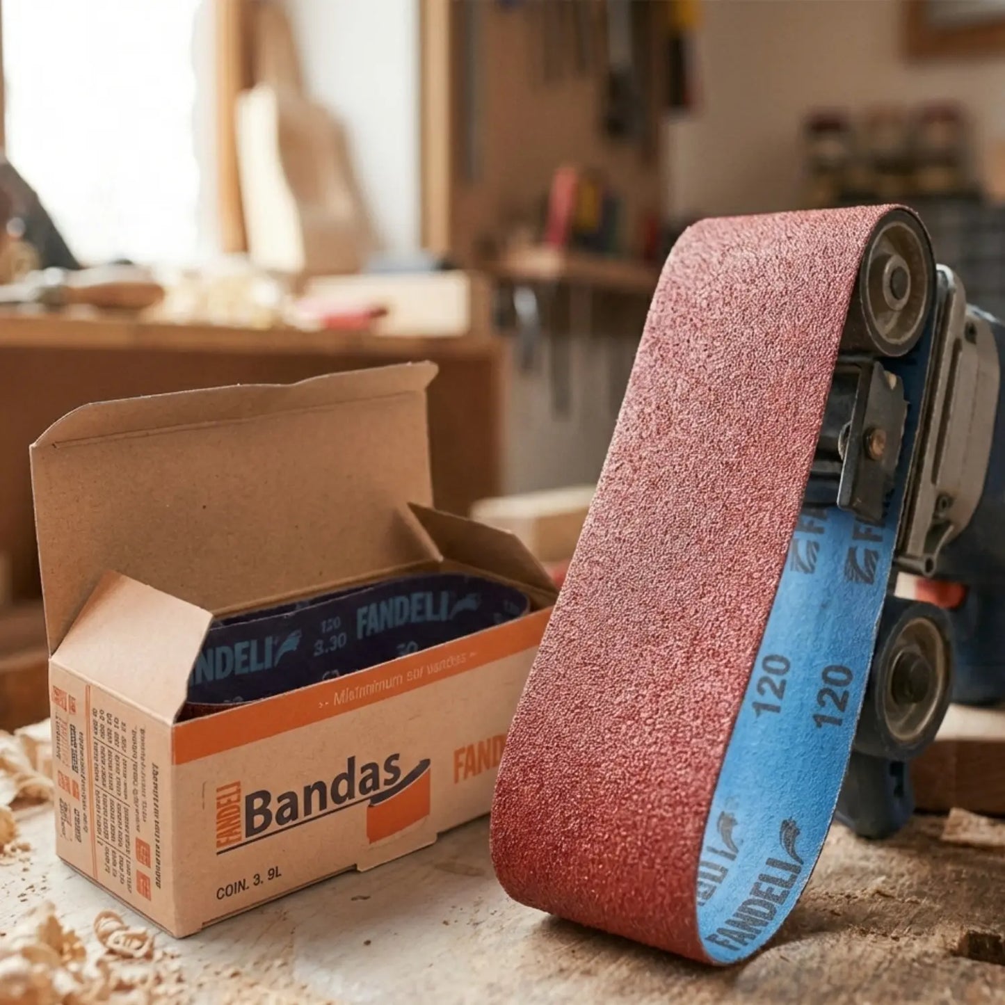 Mini Bandas de Lija 5 Pz X-86 120 Fandeli Fandeli