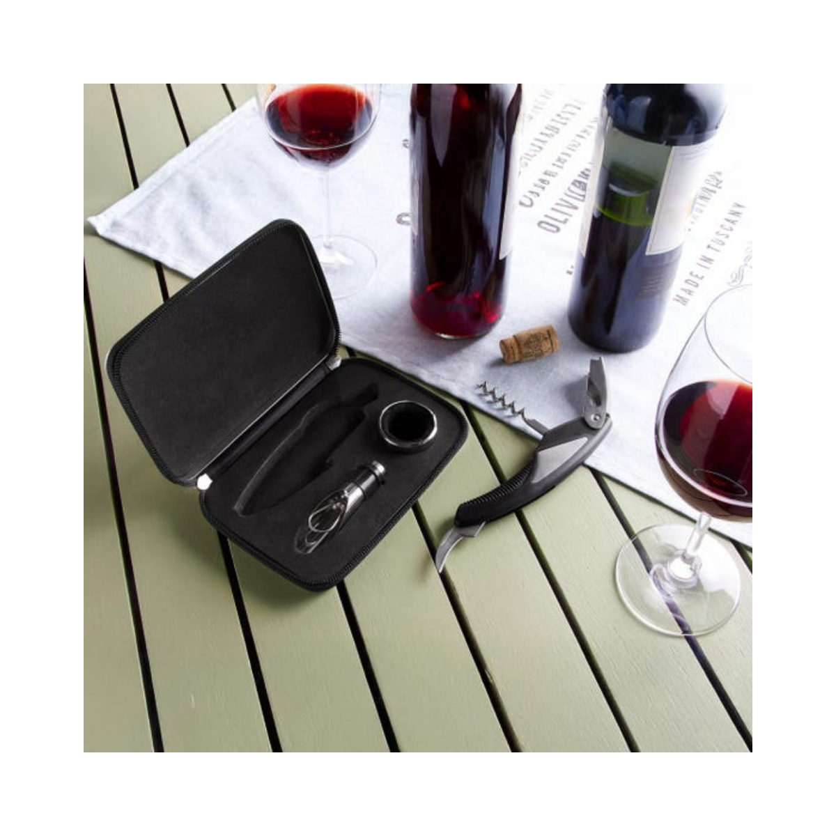 Set Vinos Promoopcion Plata Estuche Metal Elegante Ejecutivo