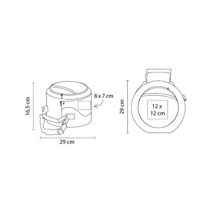 Mini Asador Parrilla Grill Carbon Hielera Portatil Acampar