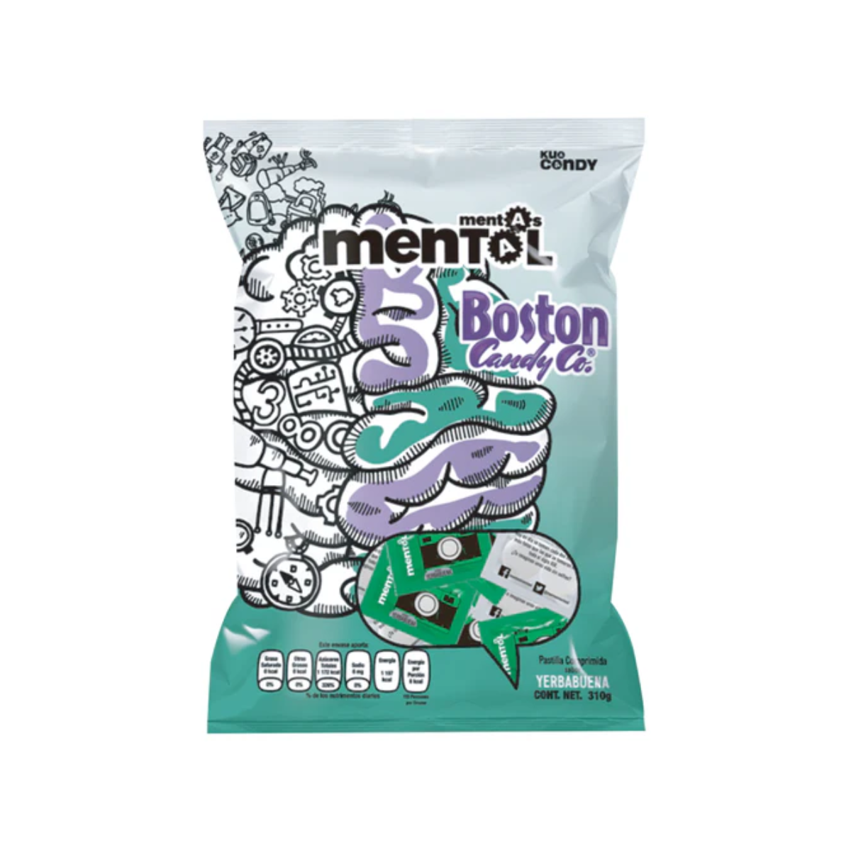 Pastillas Yerbabuena Boston Candy 100pz C/2 Dulces C/u