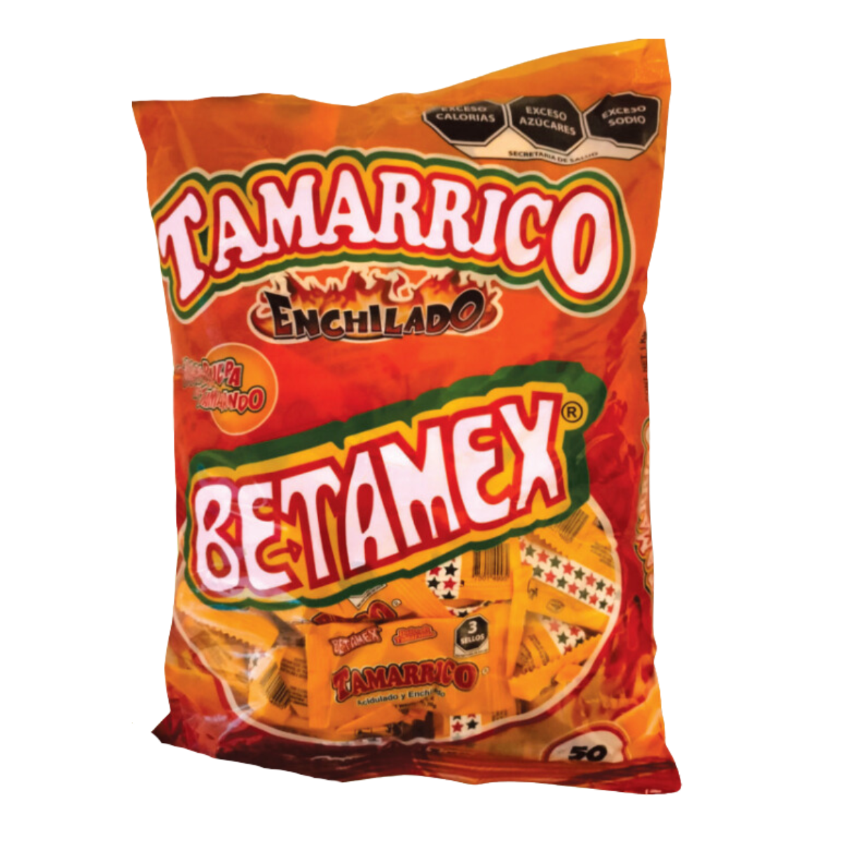 50pz Dulce De Tamarindo Betamex Tamarrico Enchilado