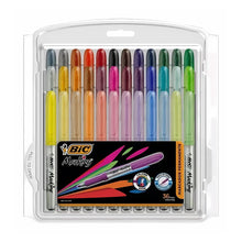 36 Marcadores Permanentes Bic Intensity Punto Fino Colores
