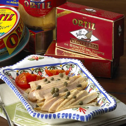 Atún Blanco (Ventresca de Bonito) en Aceite de Oliva 110g - Latería Fina La casa del bacalao