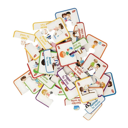 Rompecabezas Verbos Ingles Español El Juego Diako