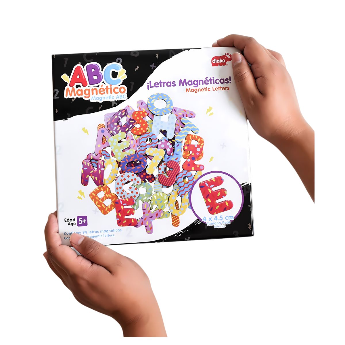 Letras Abc Imán Madera Plástico Didáctico Diako