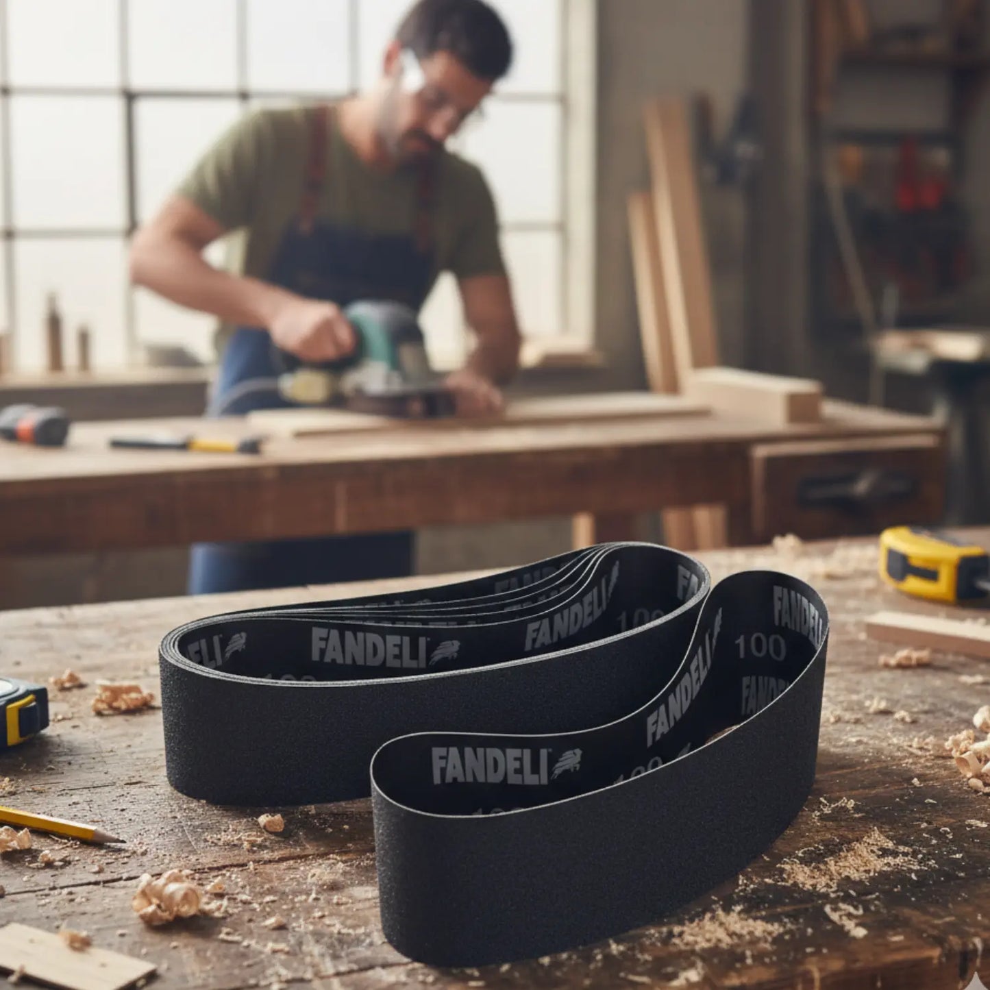 Bandas Lija Fandeli W-98 Grano 100 Paquete 10 Pz Fandeli