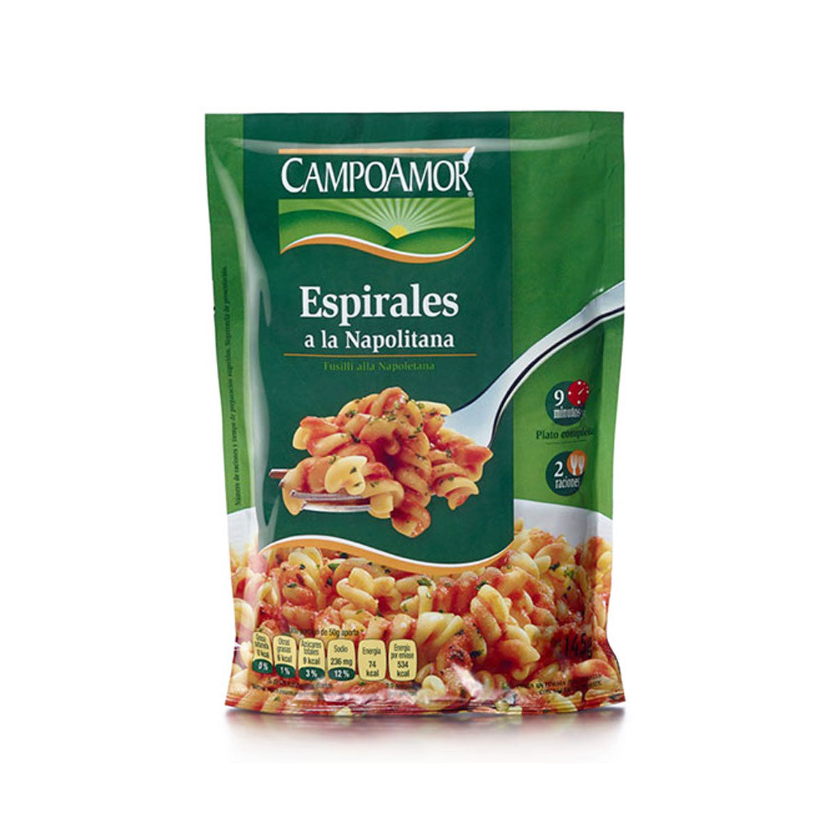 Espirales a la Napolitana 145g - Pastas La casa del bacalao