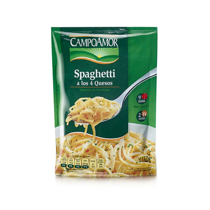 Spaghetti a los Cuatro Quesos 160g - Cesarfer - vista lateral