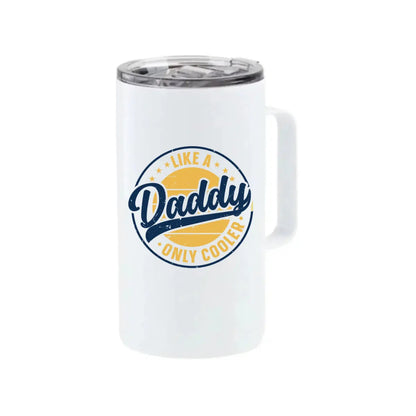 Taza de Acero 700 ml. Coffee Tipo Camper Grande. Blanco Color Make - Color Make - detalle