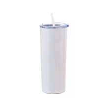 Vaso Acero Skinny 600 Blanco Ml Color Make Sublimar Sublimacion