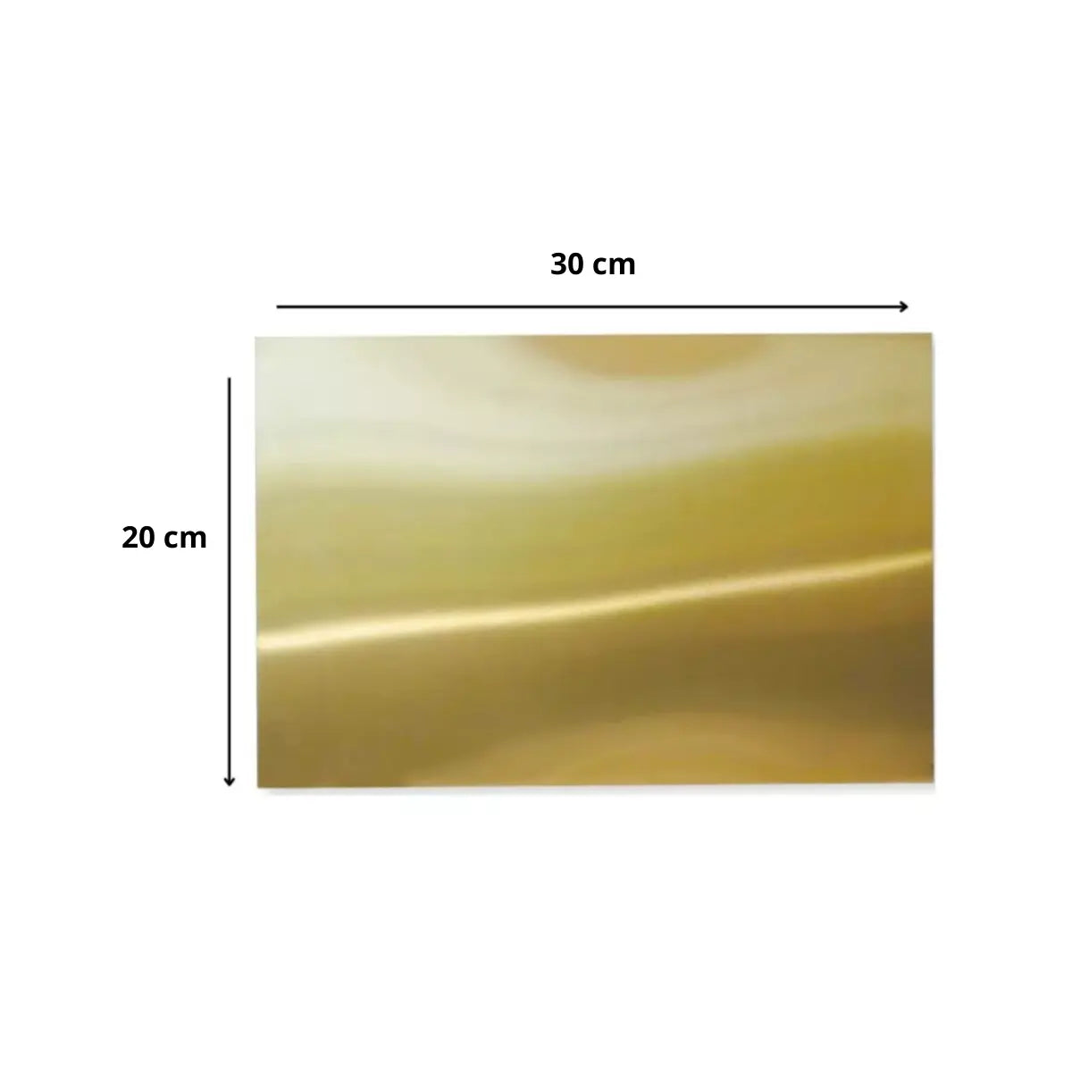 12 Pz Lamina Aluminio 20 X 30 Cm Sublimar Color Make Dorado - Color Make - detalle