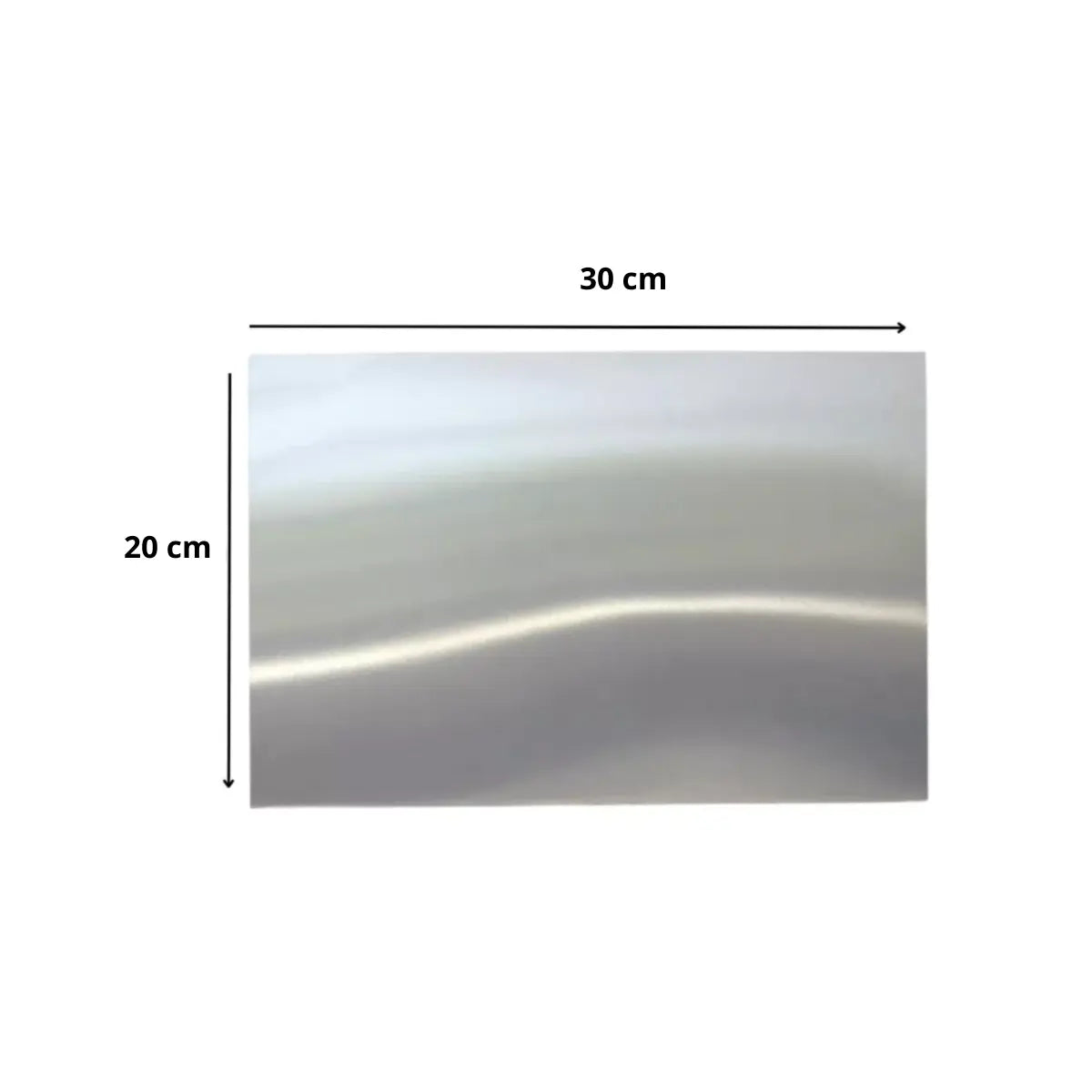 12 Pz Lamina Aluminio 20 X 30 Cm Sublimar Color Make Plateado - Color Make - empaque