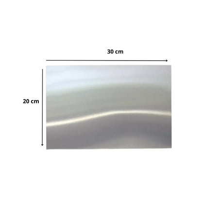 12 Pz Lamina Aluminio 20 X 30 Cm Sublimar Color Make Plateado - Color Make - empaque