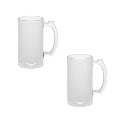 2 Pz Tarro Cervecero Glaseado 16 Oz Sublimación Color Make