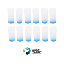 12 Pz Vaso Vidrio Jaibolero Base Colores Sublimar Color Make