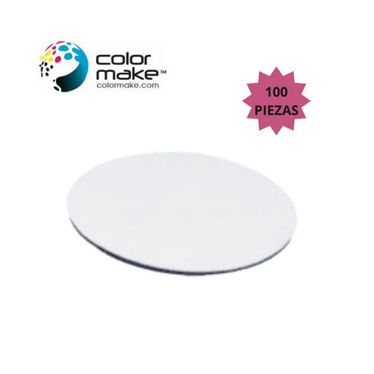 100 Pz Portavasos MDF Redondo Color Make - Color Make - vista lateral
