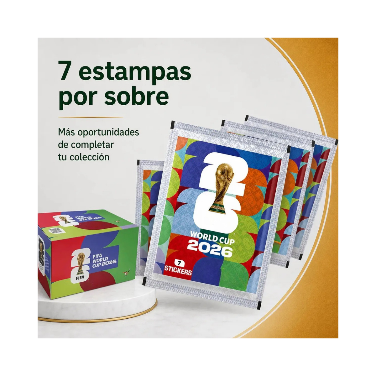 1 Sobre Mundial 2026 7 Estampas Panini