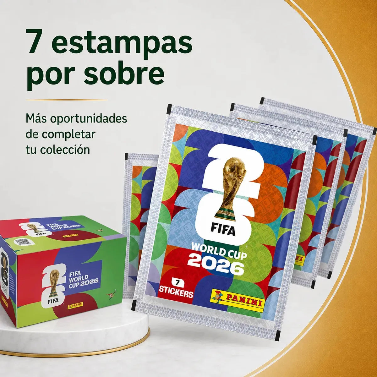 Copa Mundial 2026 Album Pasta Dura + Caja 100 Sobres Panini