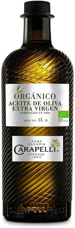 Aceite De Oliva Extra Virgen Carapelli Organico Botella 1 Lt