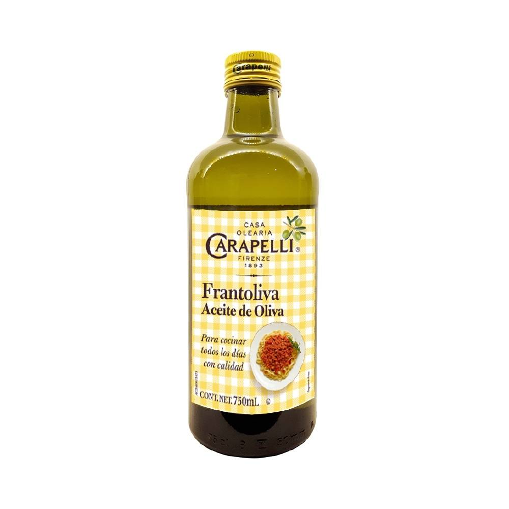 Aceite De Oliva Puro Carapelli Botella 750 Ml Versatil