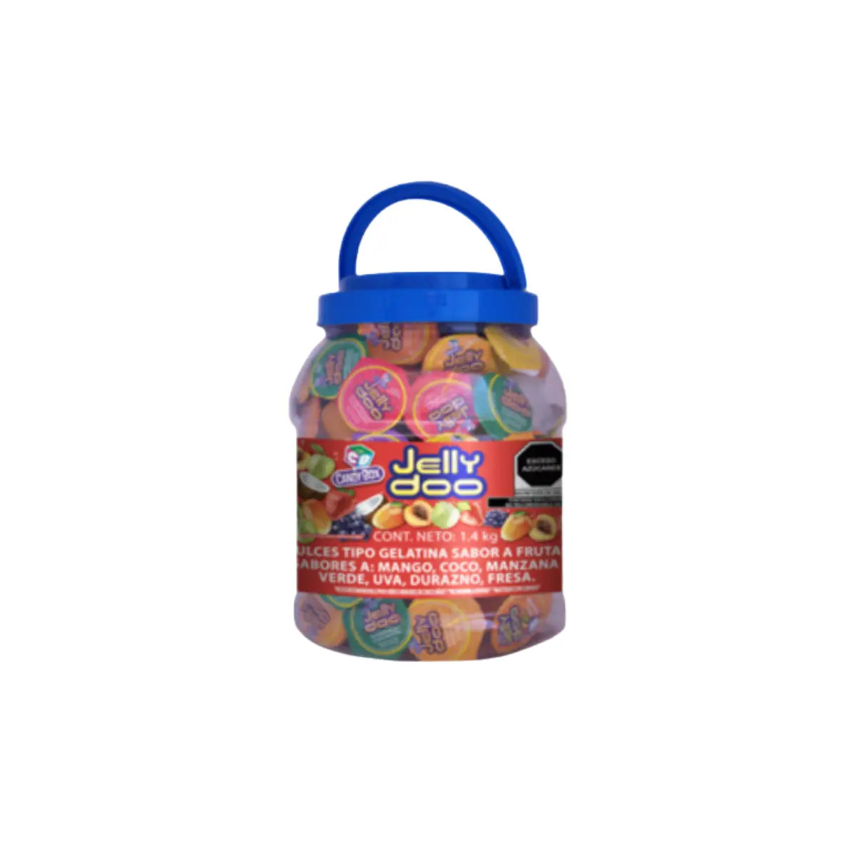 100pz Gelatina Mini Jelly Doo Sabor Frutas Surtida 1.4 Kg - Coveme