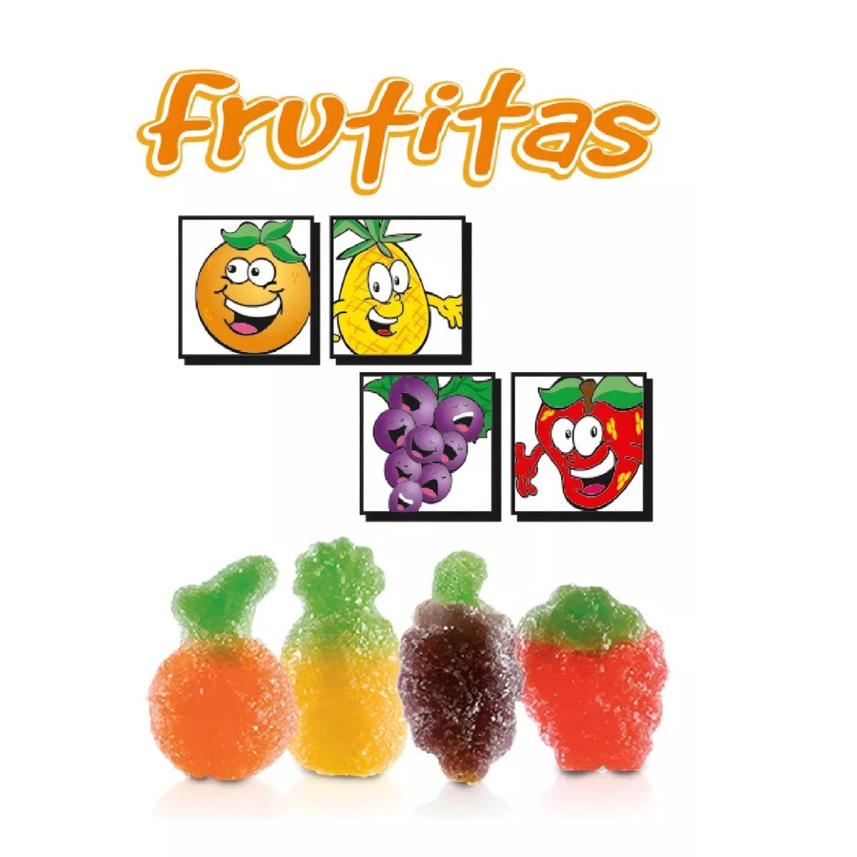 Gomitas Frutitas Lucky Gummys 1 Kg Sabor Frutal