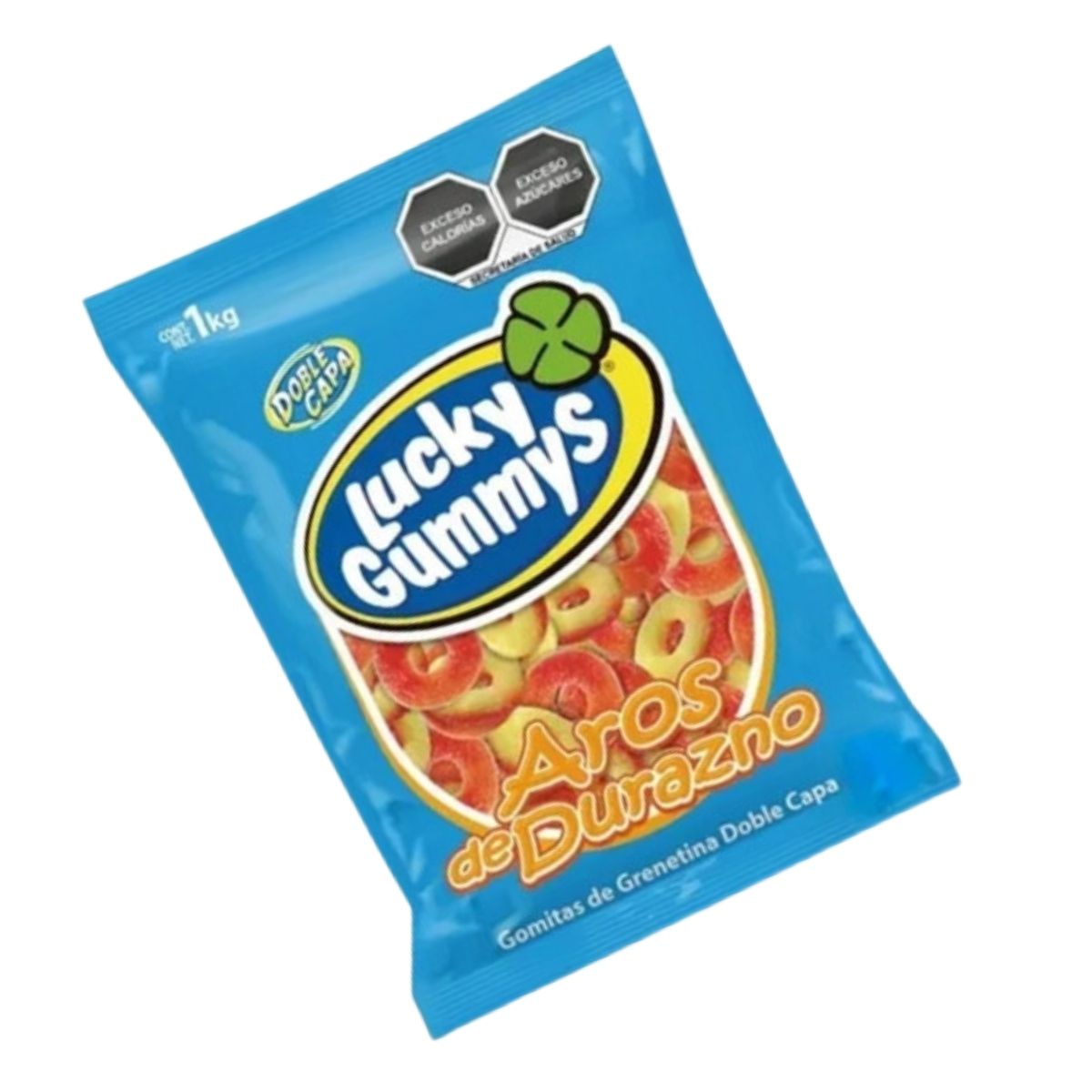 Gomitas Foma De Donitas Lucky Gummys Sabor Durazno 1kg