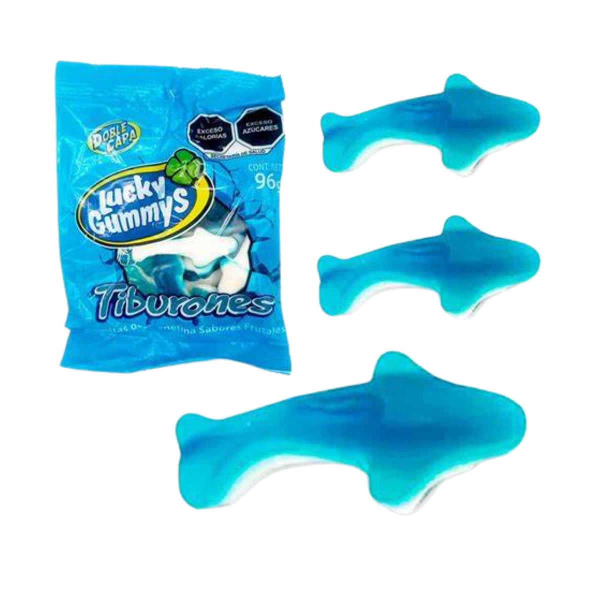 Gomitas Forma Tiburon Lucky Gummys Tiburones 96g