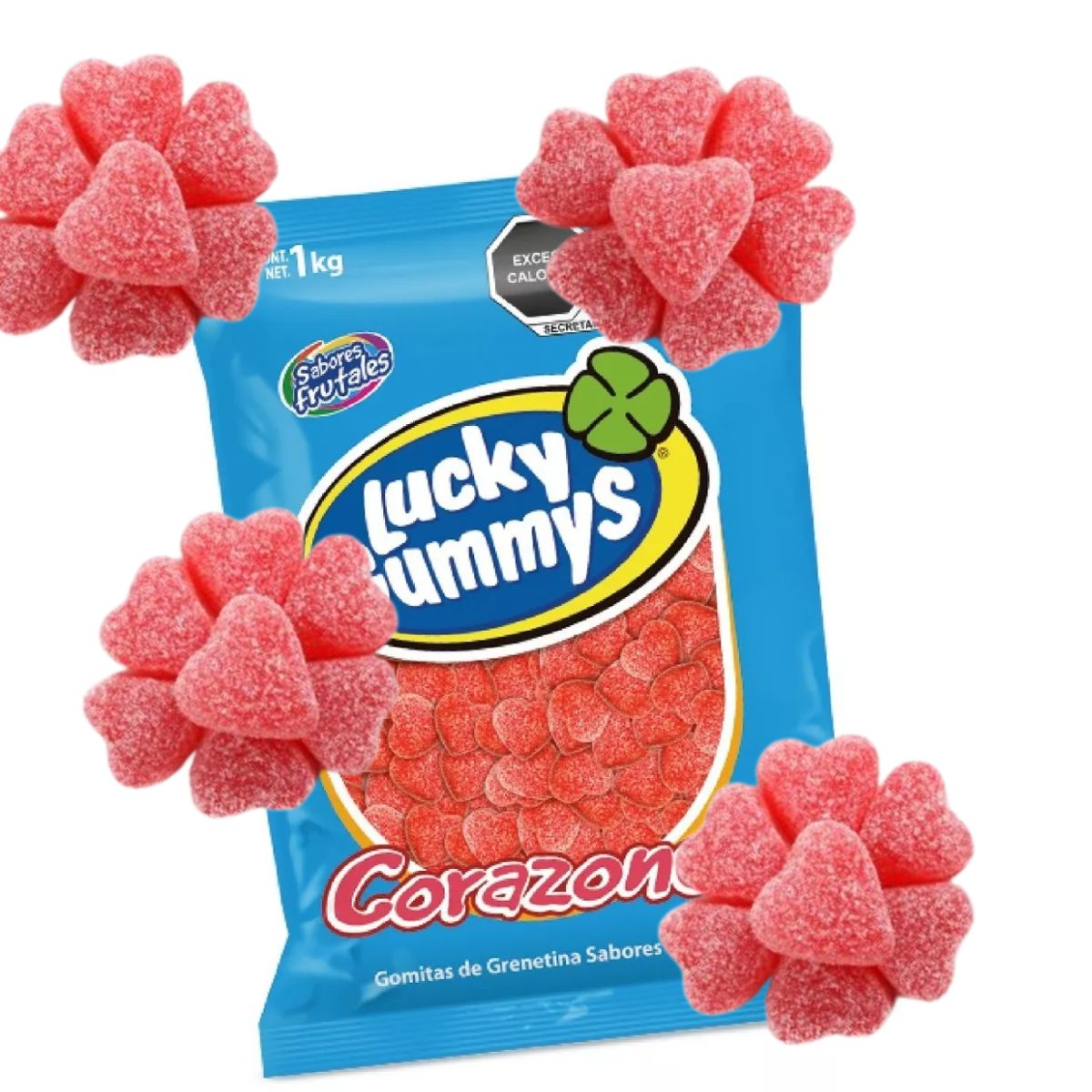 Gomitas Forma Corazones Lucky Gummys 1 Kg