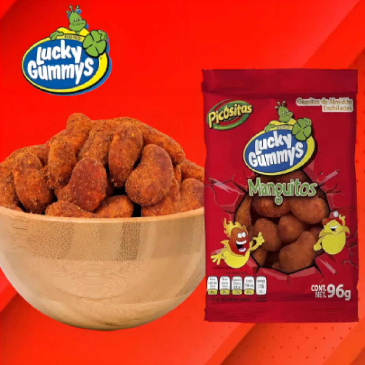 Gomitas Manguitos Lucky Gummys 96 Gr