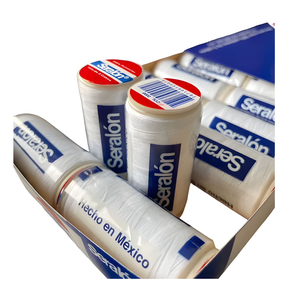 12 Pack Hilos Costura Seralon 200 Metros C/u Color A Color Blanco
