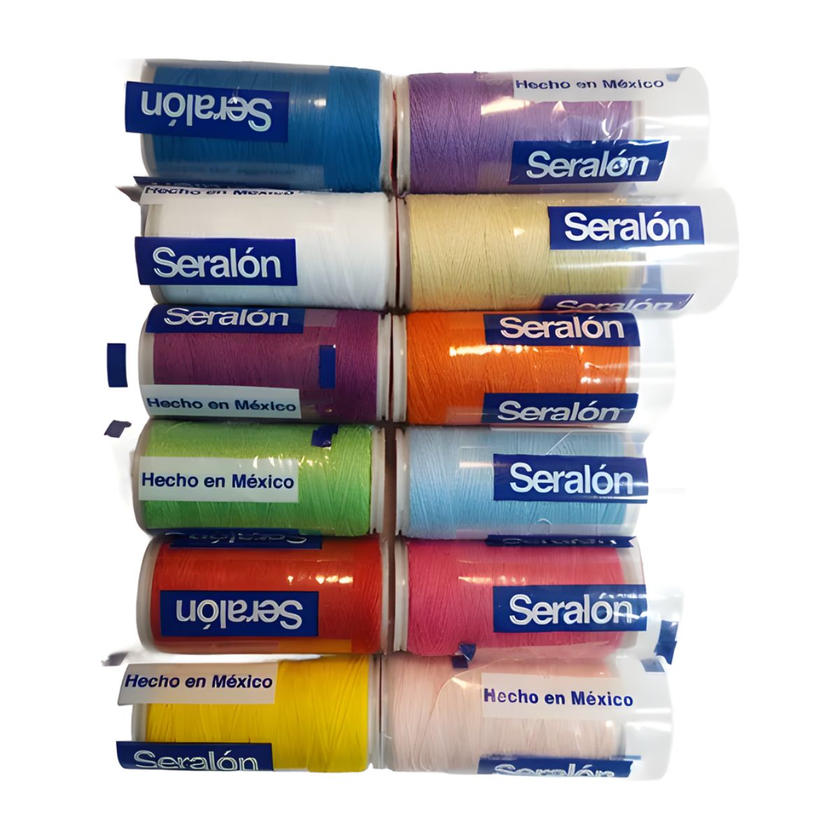 12 Pack Hilos Costura Seralon 200 Metros C/u Colores Modista