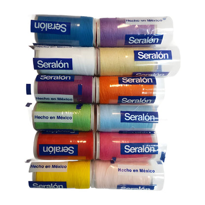 12 Pack Hilos Costura Seralon 200 Metros C/u Colores Modista