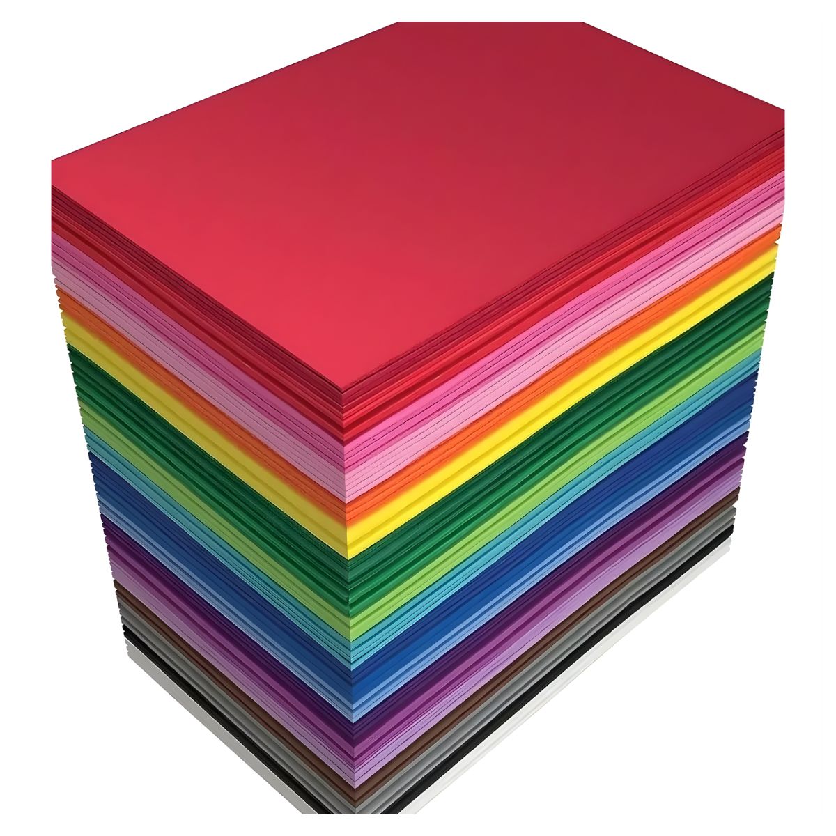 Pack 10 Foamy Liso Confetti 24 Pz C/u Color Surtido