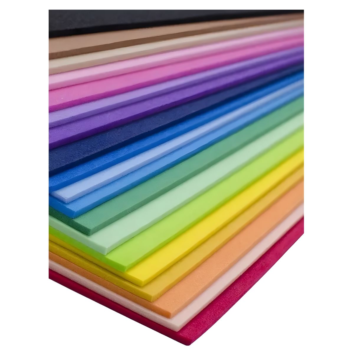 Pack 10 Foamy Liso Confetti 24 Pz C/u Color Surtido