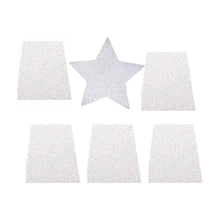 10 Hojas Foamy Diamantado Confetti Carta Color Blanco