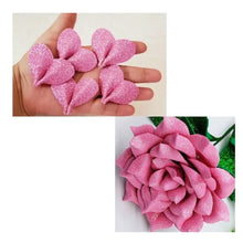 10 Hojas Foamy Diamantado Confetti Color Rosa Foami Carta