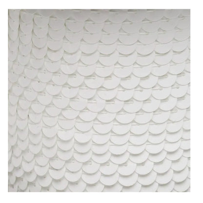 Galon Lentejuela Metalico Confetti 90 Mtrs Colores A Color Blanco