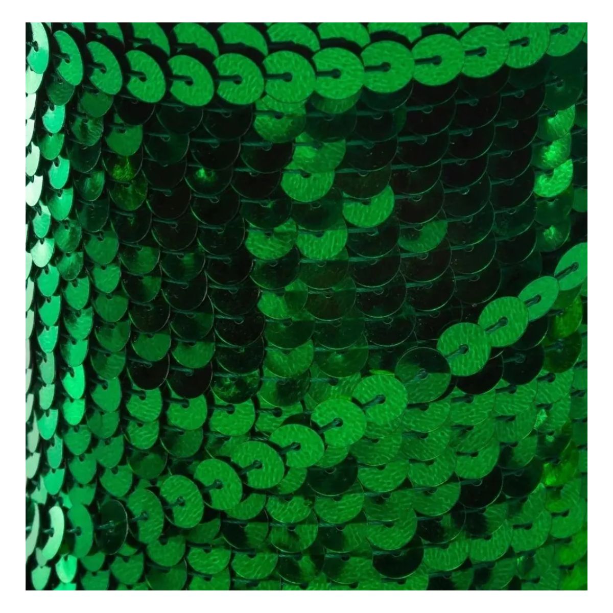 Galon Lentejuela Metalico Confetti 90 Mtrs Colores A Color Verde