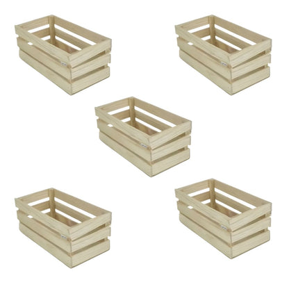 Pack 6 Huacales Madera Confetti 15x20 Cm 3 Tiras