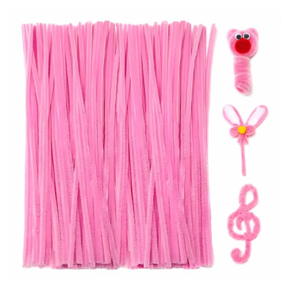 100 Limpiapipas Terciopelo Confetti Colores A Elegir Rojo - Confetti - accesorios