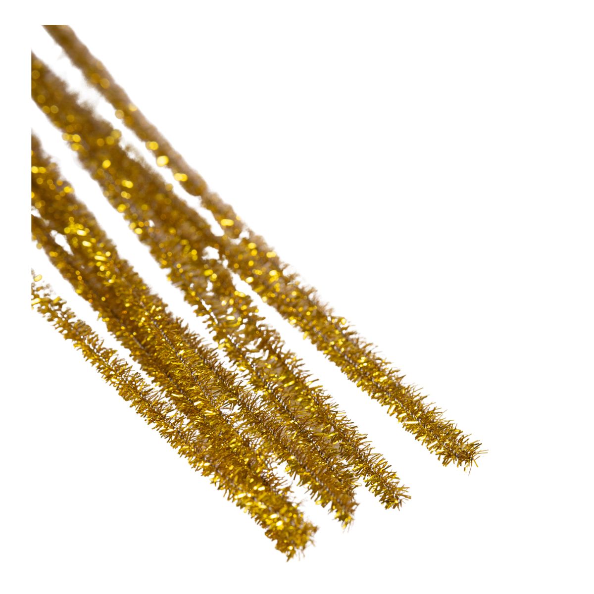 100 Limpiapipas Metalicos Confetti Color Dorado
