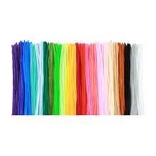 100 Limpiapipas Terciopelo Confetti Colores Surtidos