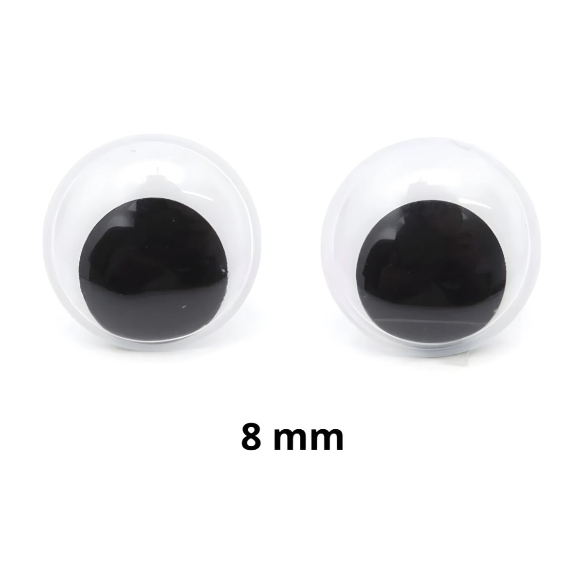 50 Ojitos Movibles 8 Mm Confetti Redondos No.8