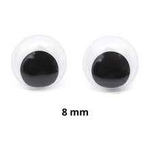 50 Ojitos Movibles 8 Mm Confetti Redondos No.8