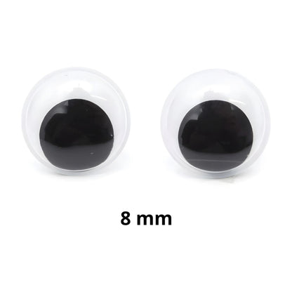 50 Ojitos Movibles 8 Mm Confetti Redondos No.8