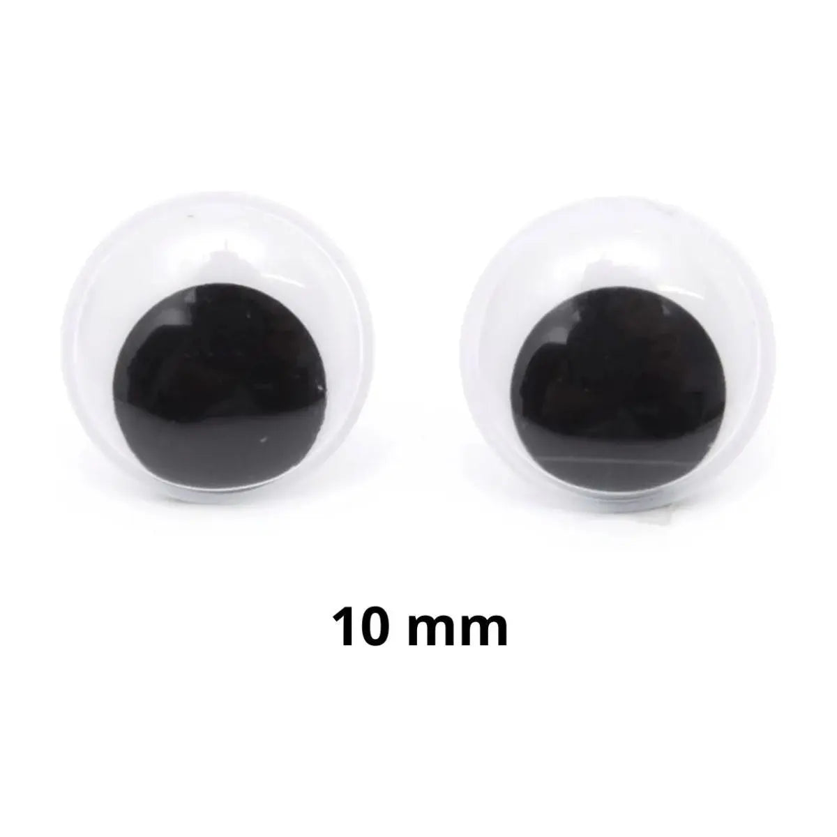 100 Ojitos Movibles 10 Mm Confetti Redondos No.10 Confetti