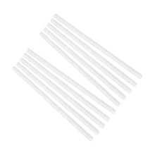 10 Barras Silicon Delgado Transparente Confetti 25 Cm Largo